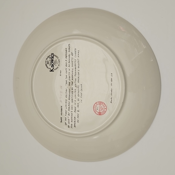 Edwin M Knowles China Add Two Cups and a Measure of Love Norman Rockwell Plate - Picture 4 of 9